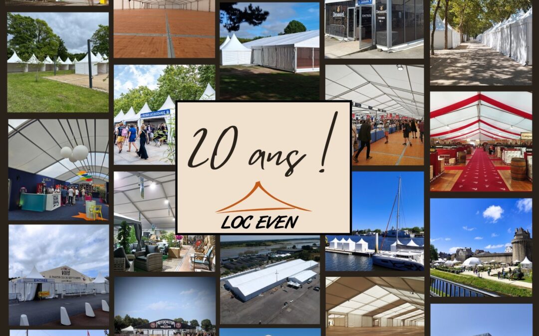 20 ans d’expérience, 20 ans d’évènements, 20 ans de Loc Even !