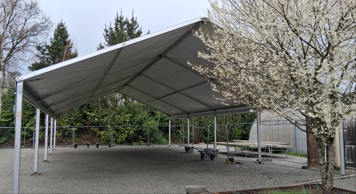 LOC EVEN - préau provisoire - structure CTS - Vannes - 10x20m H3m -2